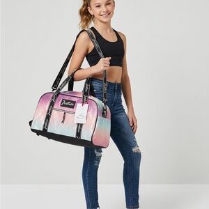 Justice Ombre Sequin Travel Bag - Pink, Teal, White